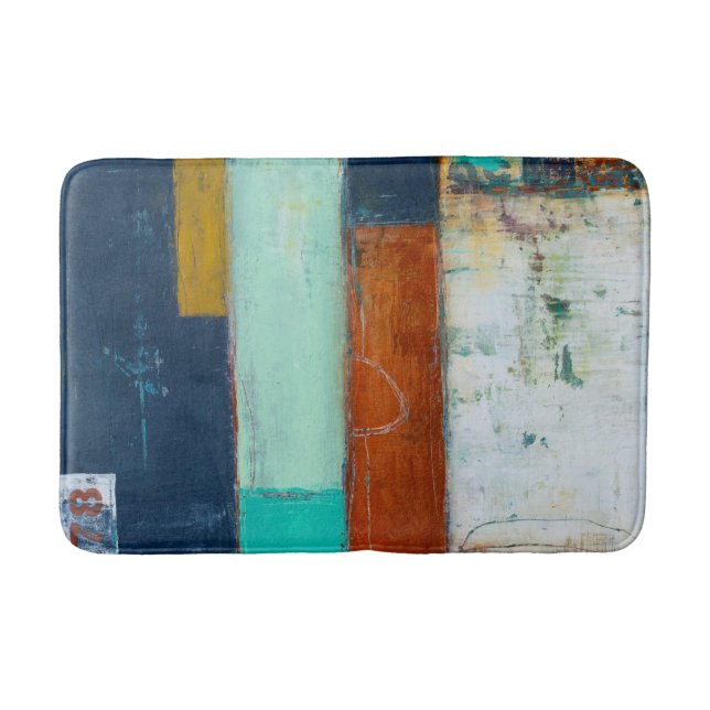 Abstract Rectangles Bath Mat (Front)