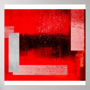 Abstract Rectangles & Squares Art Poster Print