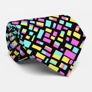 Abstract Rectangles Tie