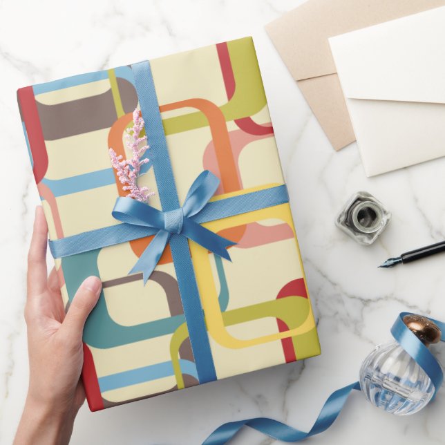 Abstract Rectangles  Wrapping Paper (Gifting)