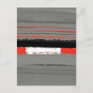 Abstract Red 4 Postcard