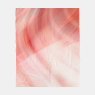 abstract red and pink background with white rings fleece blanket