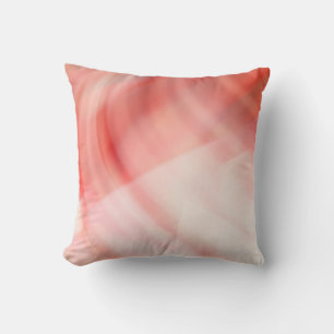 abstract red and pink background with white rings throw pillow