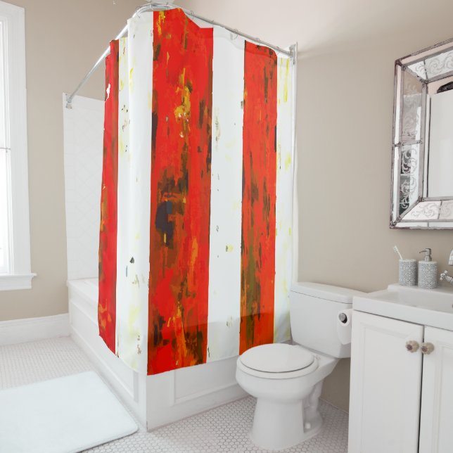 Abstract Red and White Stiped  (In Situ)