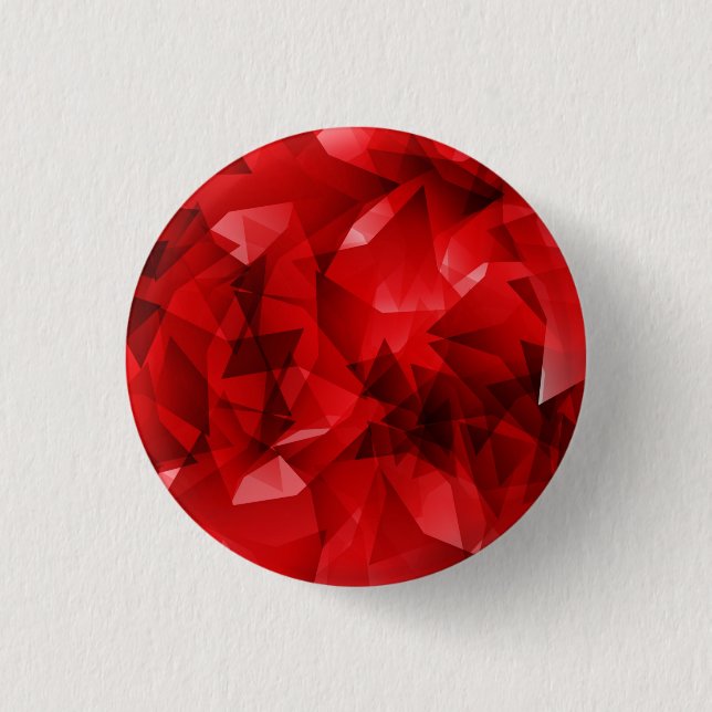 Abstract Red Background 1 Inch Round Button (Front)