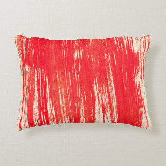 Abstract red background from watercolor accent pillow