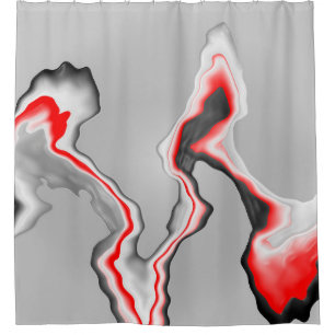 Abstract red black and white wave, zigzag pattern,