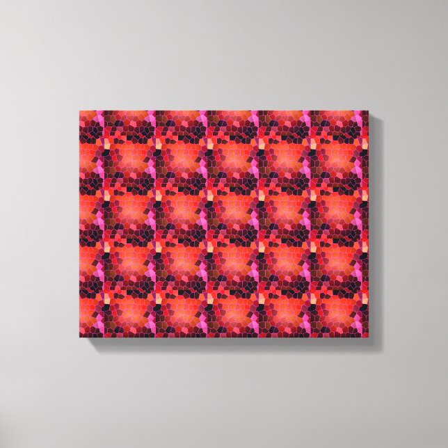 Abstract Red Canvas Print (Front)