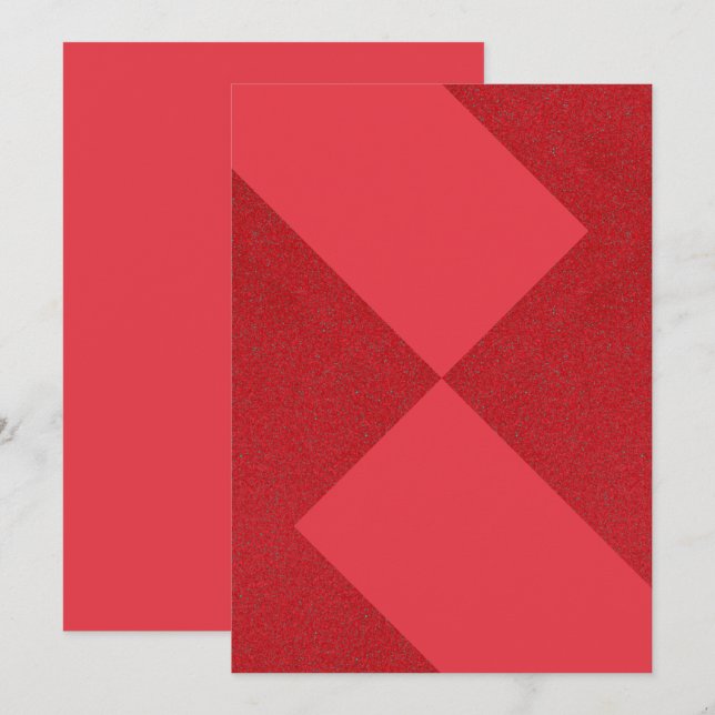 Abstract Red Diamond Flat Card – Customizable (Front/Back)