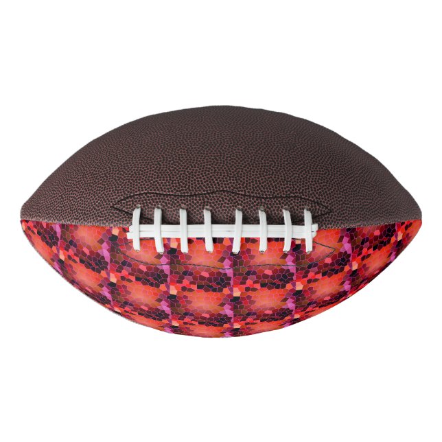Abstract Red Football (Front)