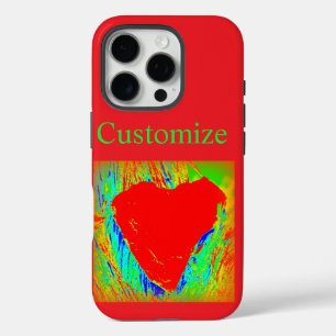 abstract red hearts iphone case