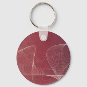 abstract red keychain