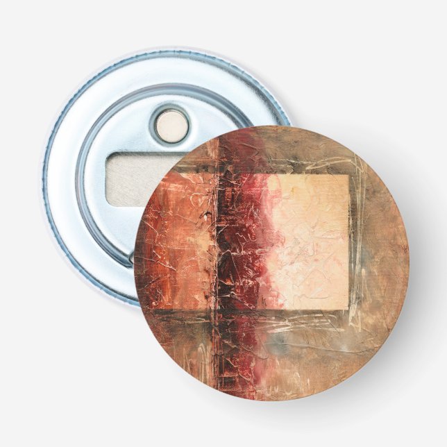 Abstract Red Landscape Bottle Opener (Front)