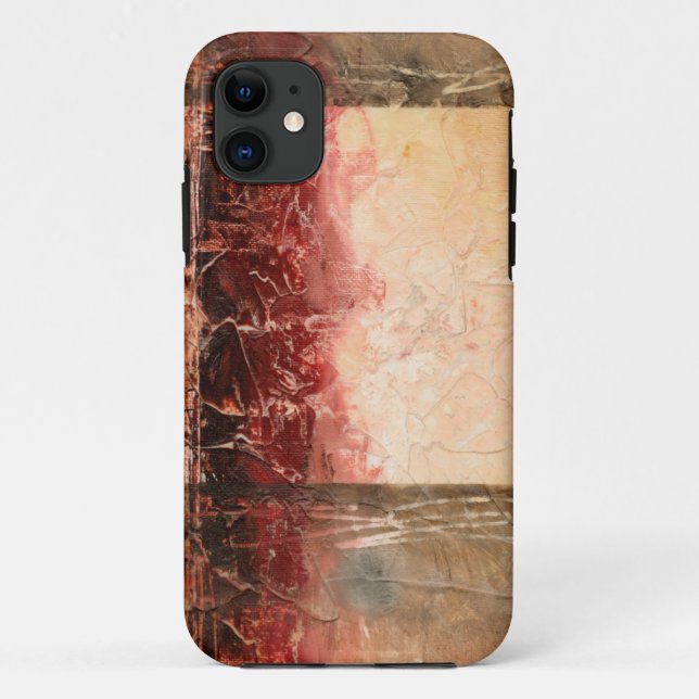 Abstract Red Landscape Case-Mate iPhone Case (Back)