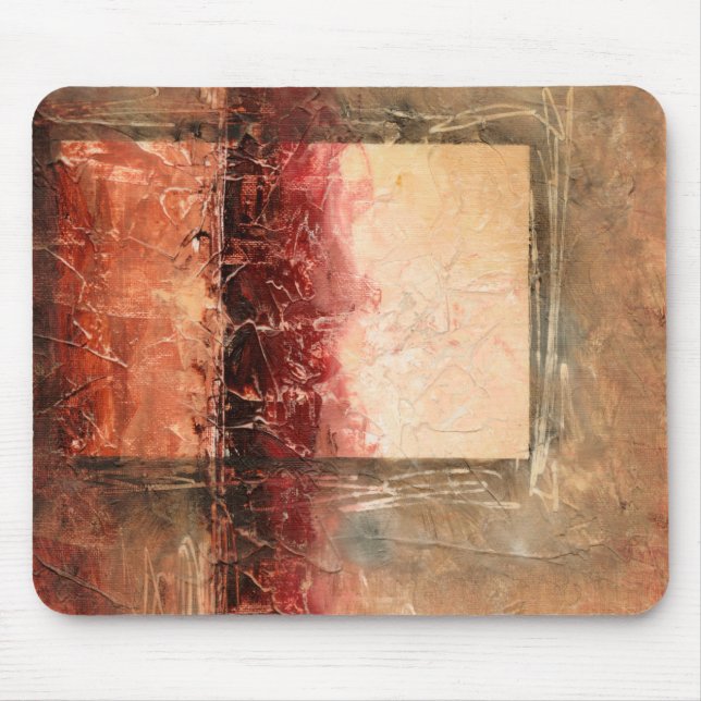 Abstract Red Landscape Mouse Pad (Front)