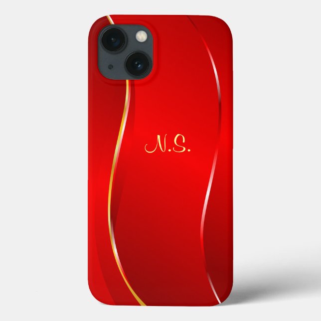 Abstract Red line Case-Mate iPhone Case (Back)