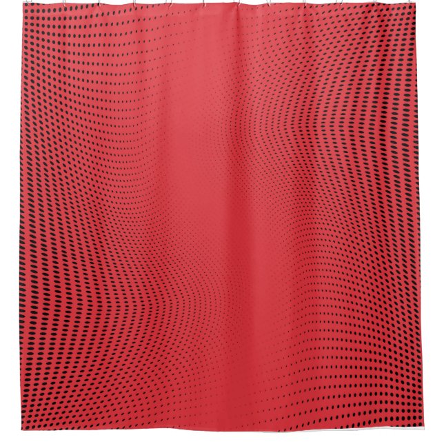 Abstract red monochrome halftone pattern. Soft cur (Front)