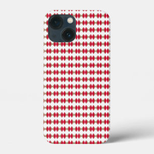 abstract red pattern iPhone 13 mini case