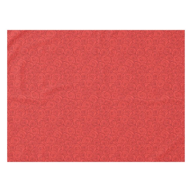 Abstract Red Roses Background Tablecloth (Front (Horizontal))