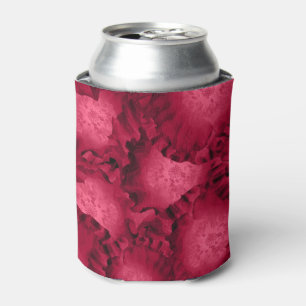 Abstract red roses poppy flowers floral romantic V Can Cooler