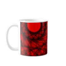 Abstract red sun design