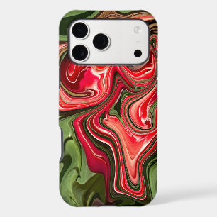 Abstract Red Tulip Floral Design