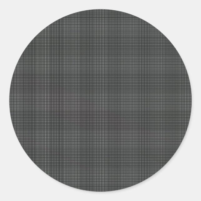 Abstract Reflection in metalized Mylar film Classic Round Sticker (Front)