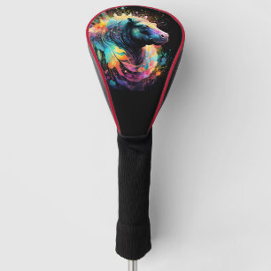 Abstract Reflections: Hippo Colour Splash, Golf Head Cover