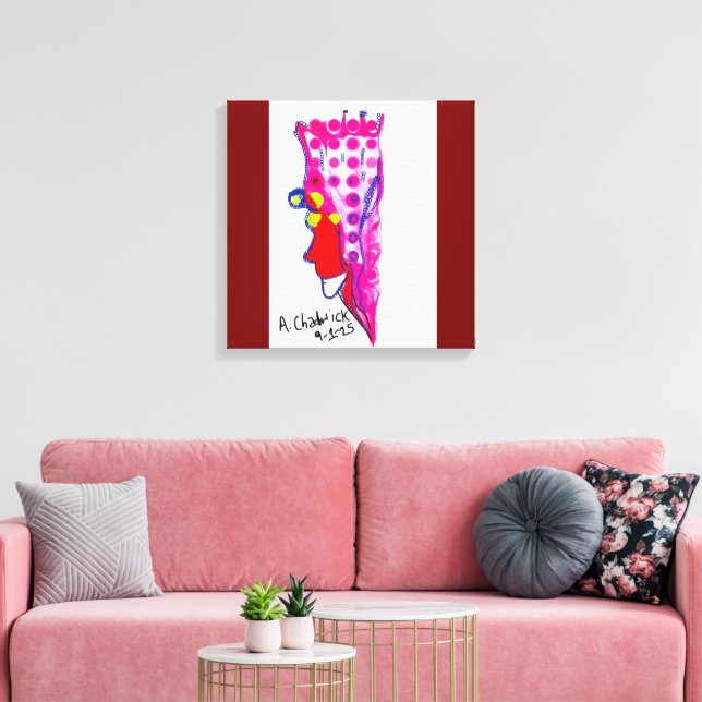 Abstract Regal Art Stretched Canvas (Insitu(LivingRoom))
