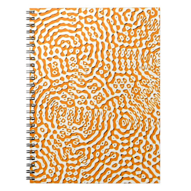 Abstract repeating endless seamless texture watera notebook (Front)