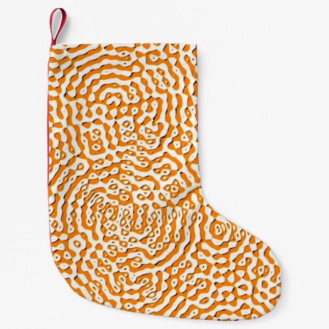 Abstract repeating endless seamless texture watera small christmas stocking (Front)