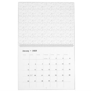 Abstract repeating pattern of small, scattered, da calendar