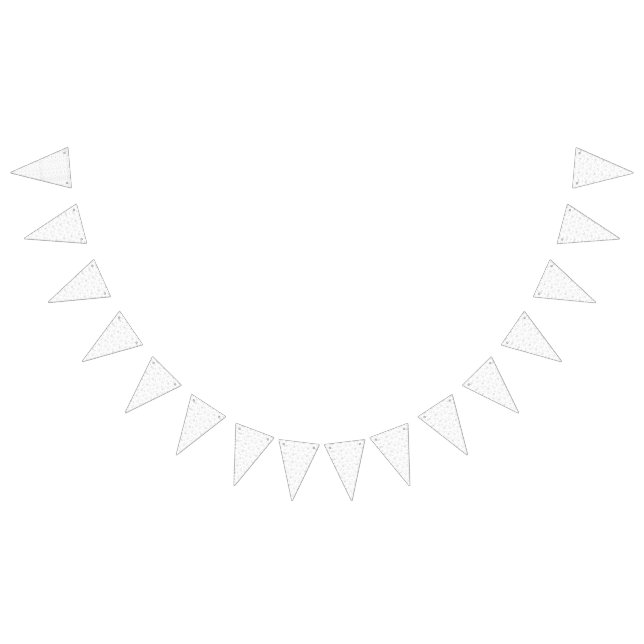 Abstract repeating pattern of stylized shapes in l bunting flags (All)