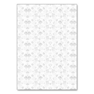 Abstract repeating pattern of stylized shapes in l table number
