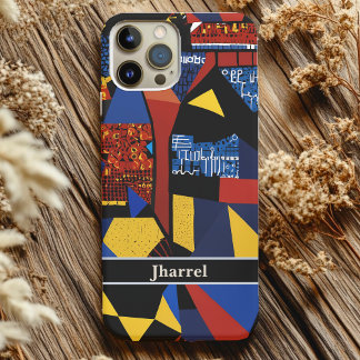 Abstract Retirement Gifts for African American Dad iPhone 16 Case