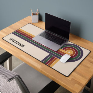 Abstract Retro 1980s Pattern Desk Mat
