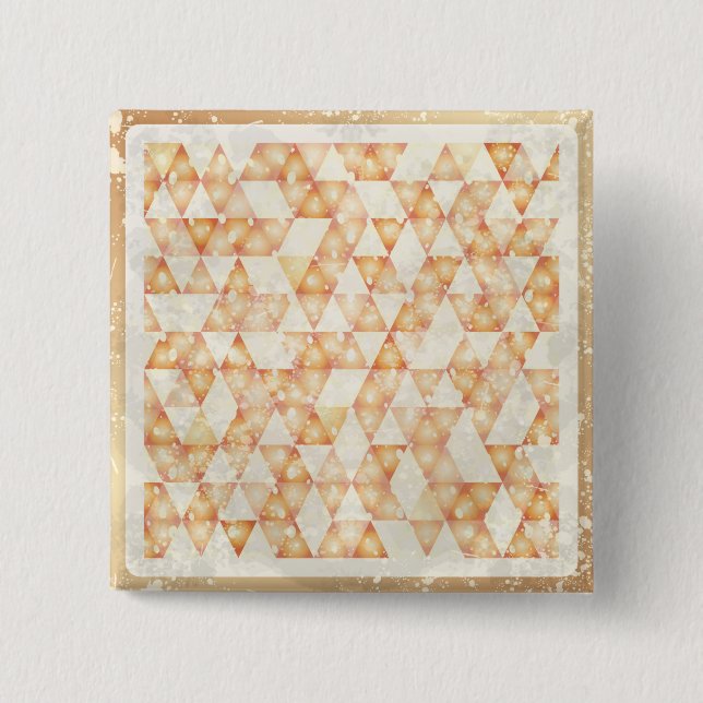 Abstract retro background 2 inch square button (Front)