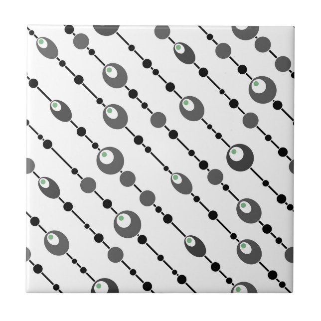  Abstract retro design ornamental deco Tile (Front)