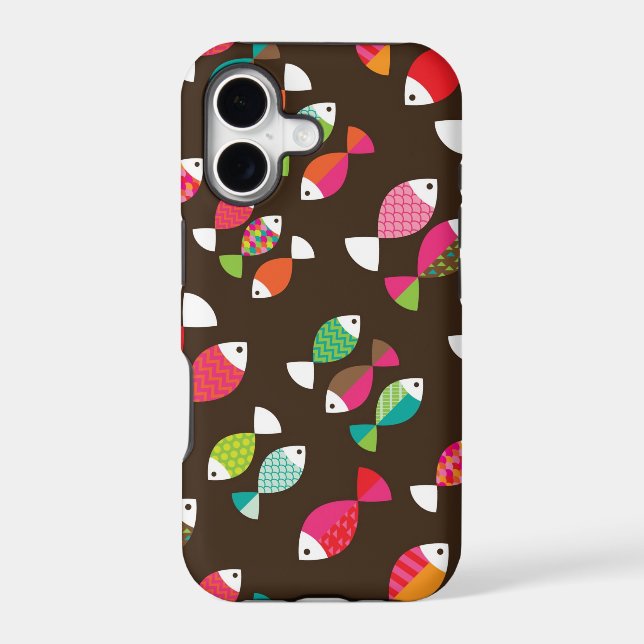 Abstract retro fish underwater pattern 2 (Back)