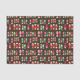 Abstract retro fish underwater pattern 2 tissue paper