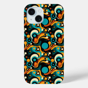 Abstract Retro Funk iPhone 15 Case