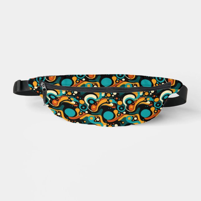 Abstract Retro Funk Fanny Pack (Front)