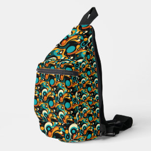 Abstract Retro Funk Sling Bag