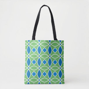Abstract Retro Geometric seamless pattern with tri Tote Bag