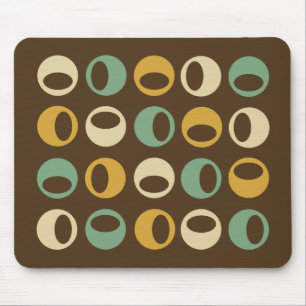Abstract Retro Modern Spheres Mousepad