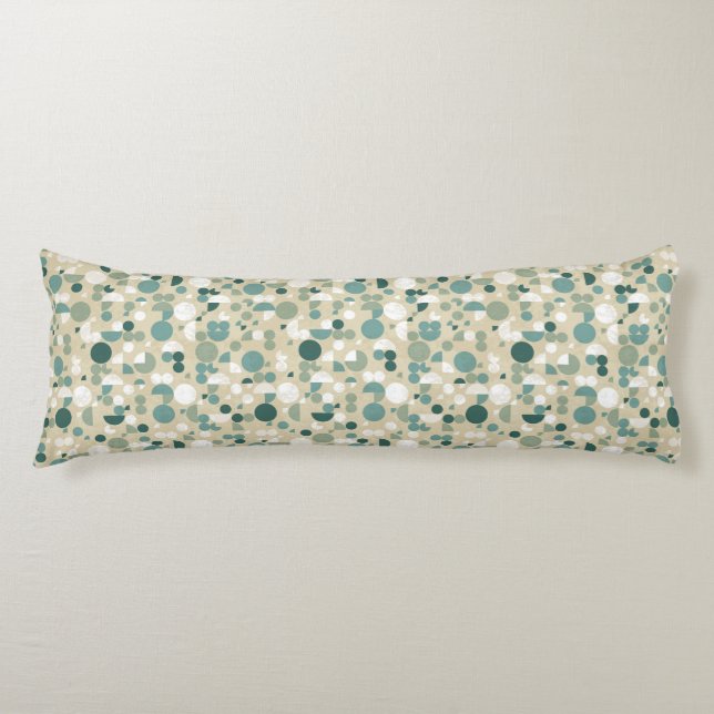 Abstract retro pattern body pillow (Front)