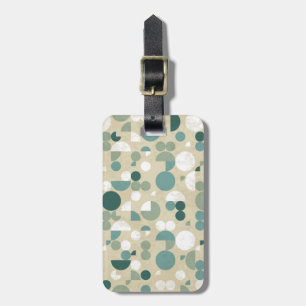 Abstract retro pattern luggage tag