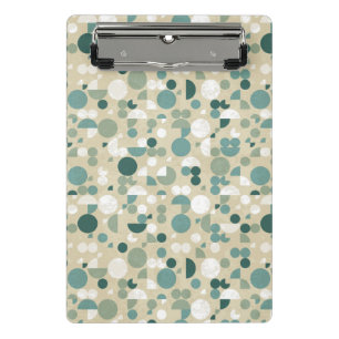 Abstract retro pattern mini clipboard