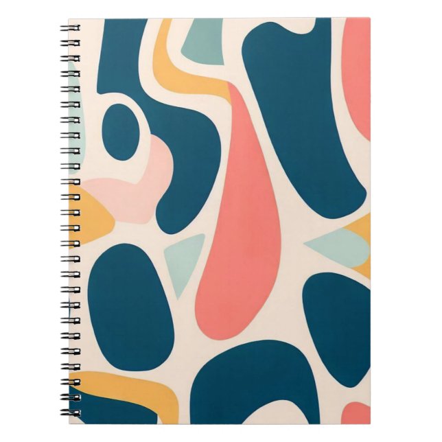 Abstract Retro Pattern Notebook (Front)