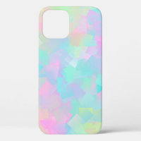 Abstract retro pattern of geometric shapes in pink